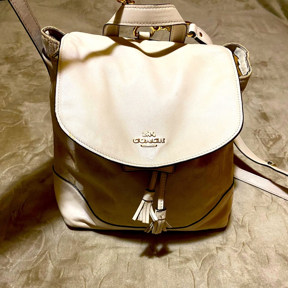 Used- coach backpack purse